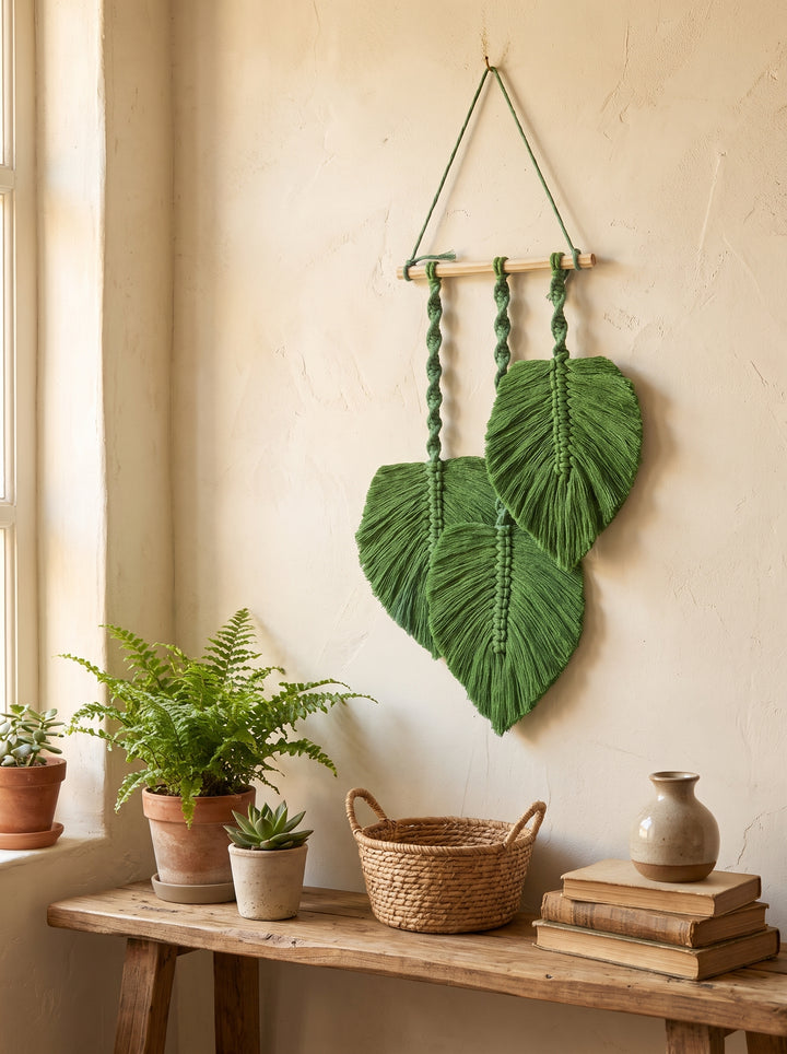 Green Leaf Trio Hanger