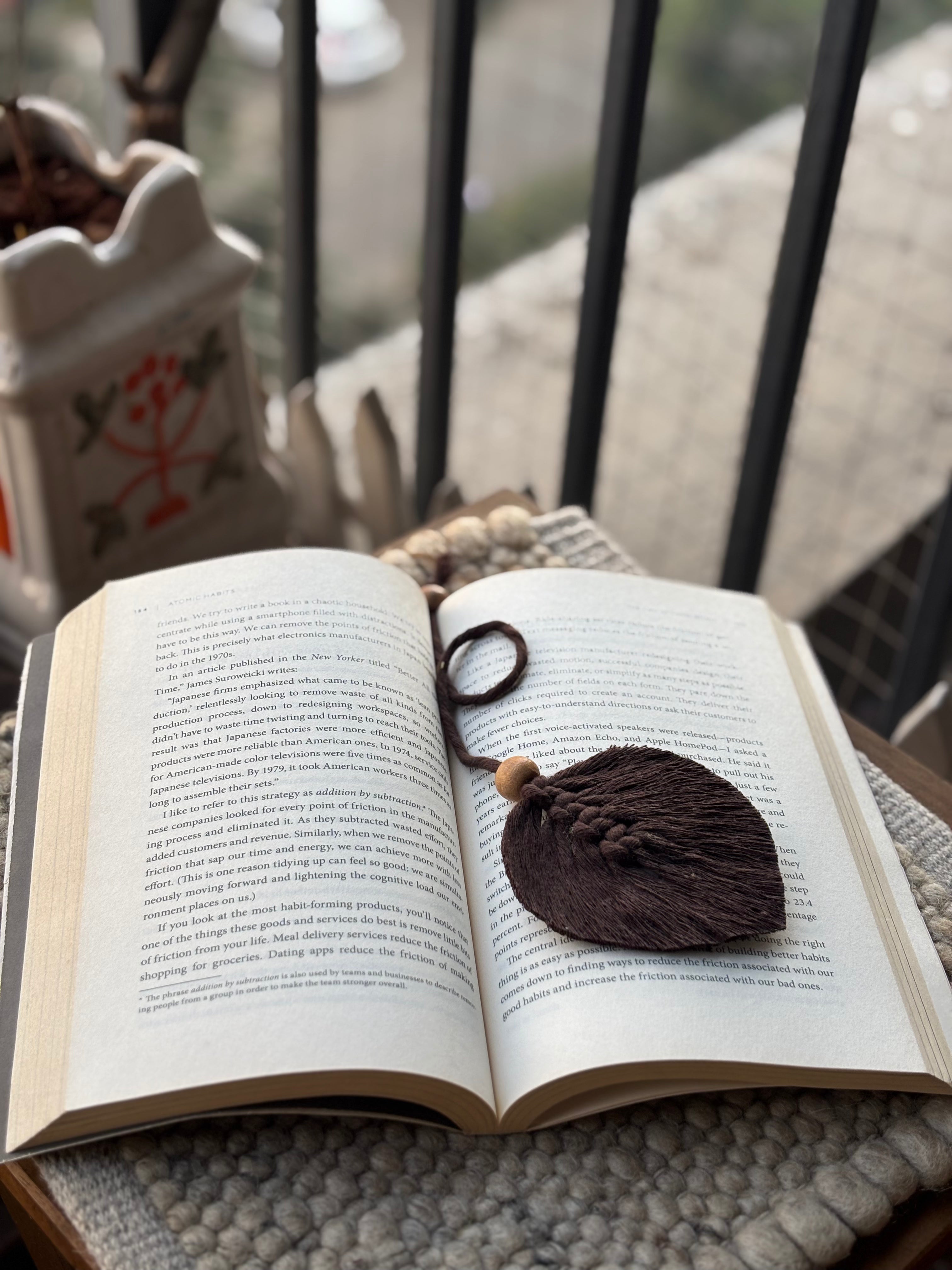 Leaf Macrame Bookmark