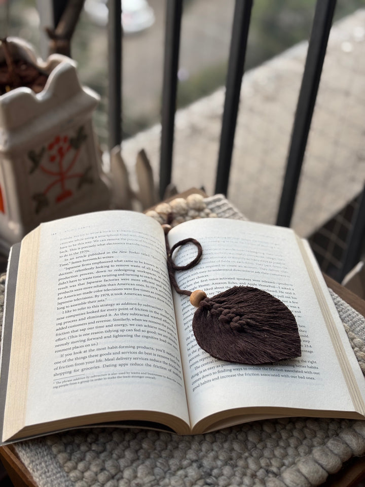 Leaf Macrame Bookmark