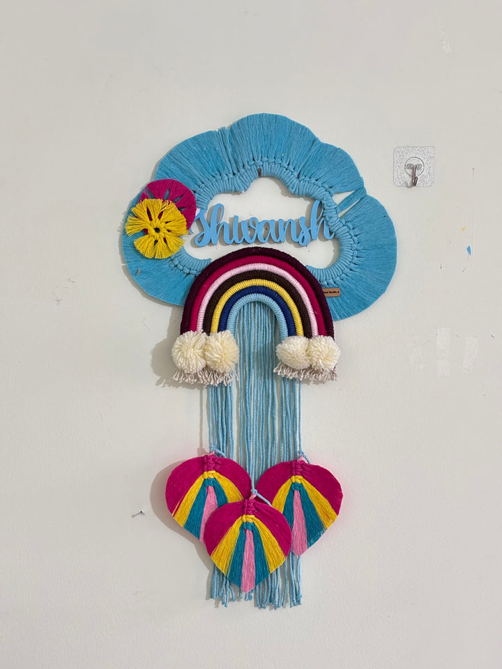 Personalized Rainbow Macramé Decor