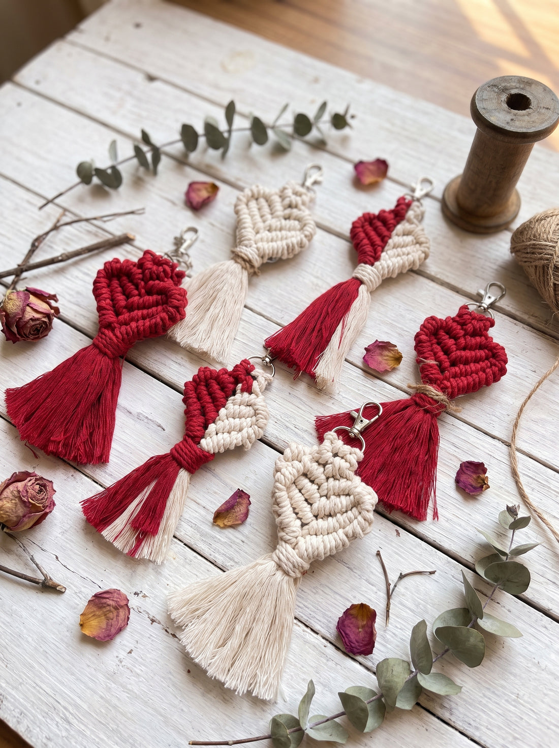 Knotted Heart Keyring
