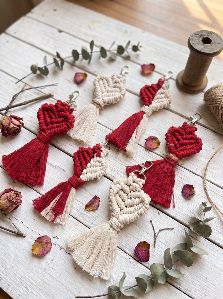 Knotted Heart Keyring